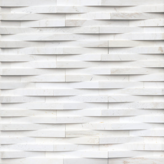 COSMIC WHITE 3D WAVE 6X24 PANEL