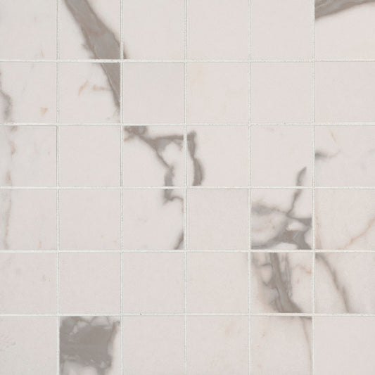 WHITE VENA 2X2 MOSAIC