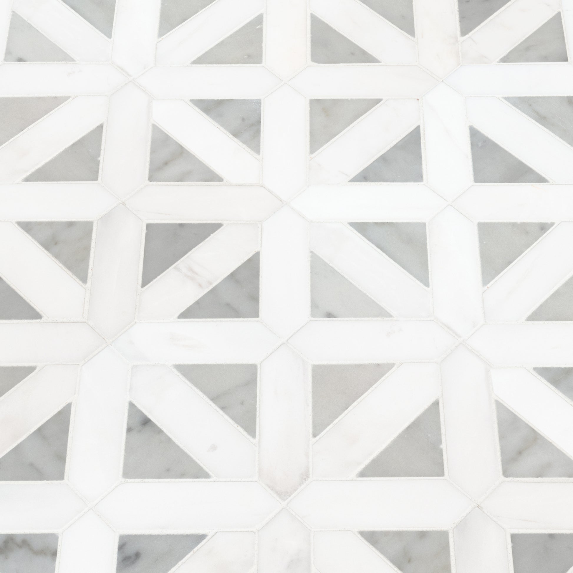 BIANCO DOLOMITE GEOMETRICA MOSAIC