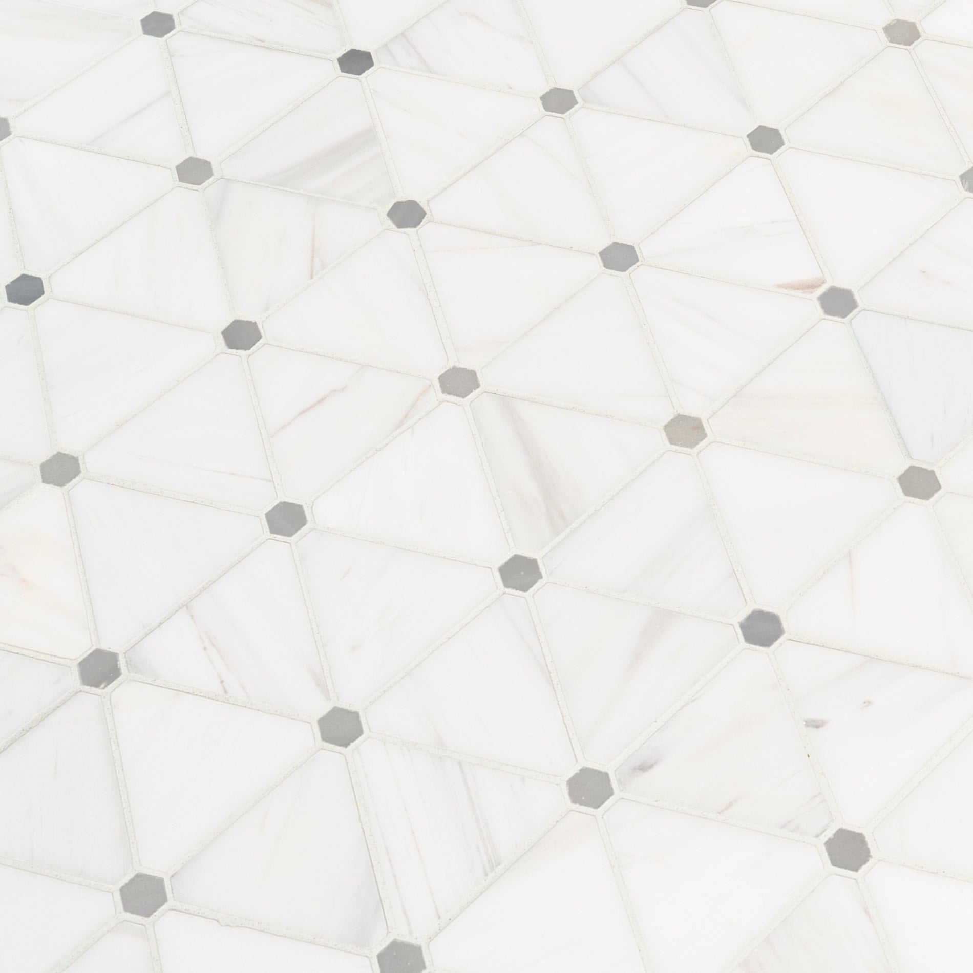 BIANCO DOLOMITE PINWHEEL MOSAIC