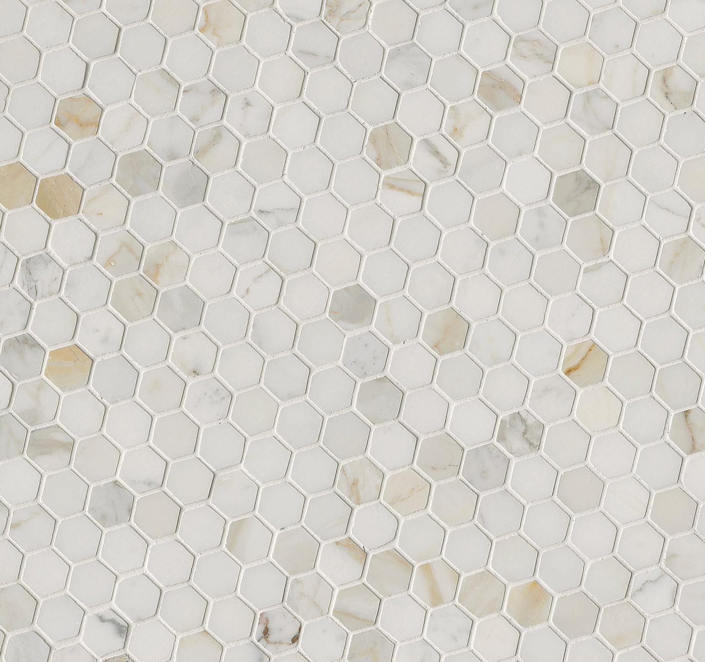 CALACATTA GOLD 1" HEXAGON MOSAIC
