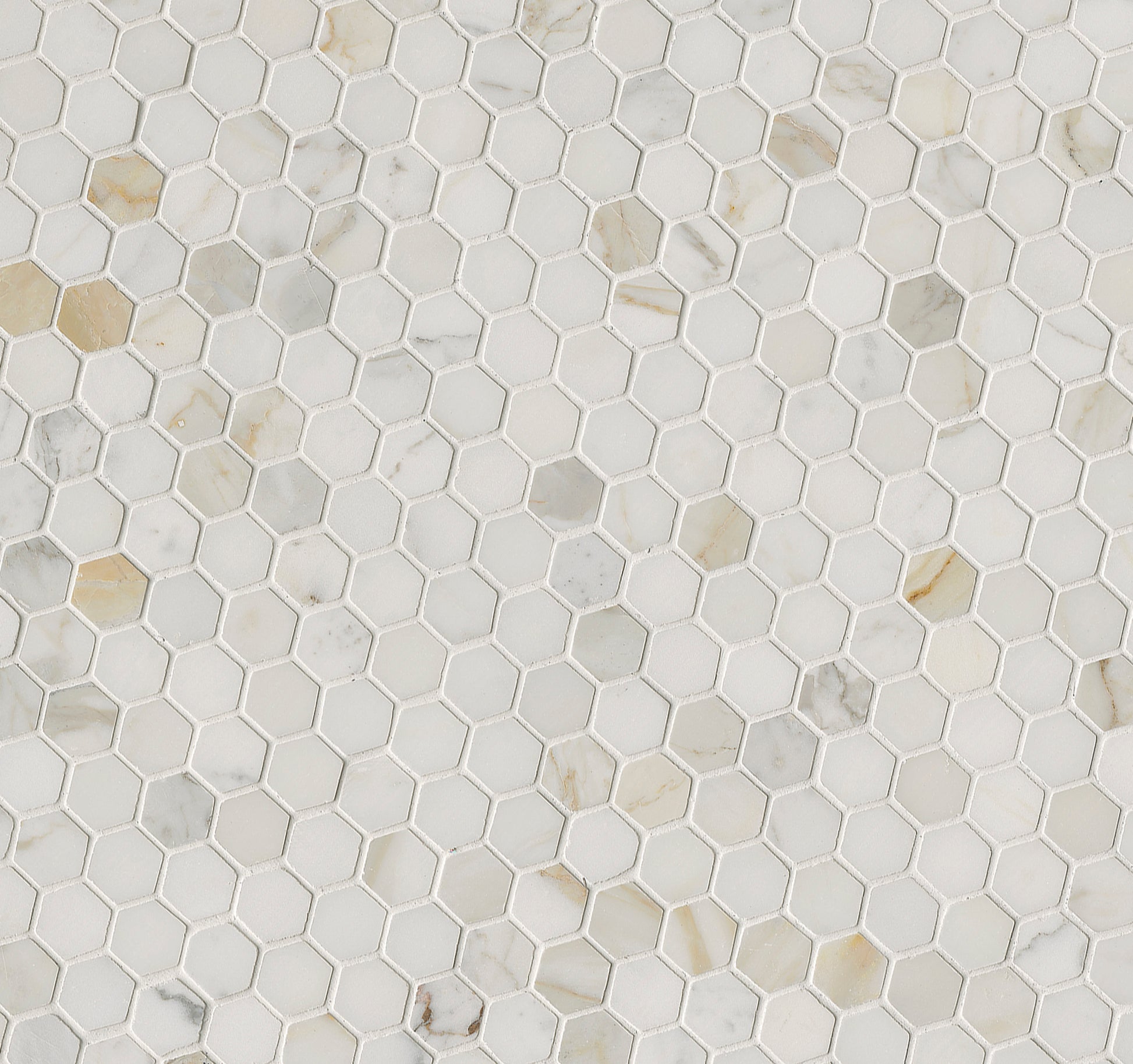 CALACATTA GOLD 1" HEXAGON MOSAIC