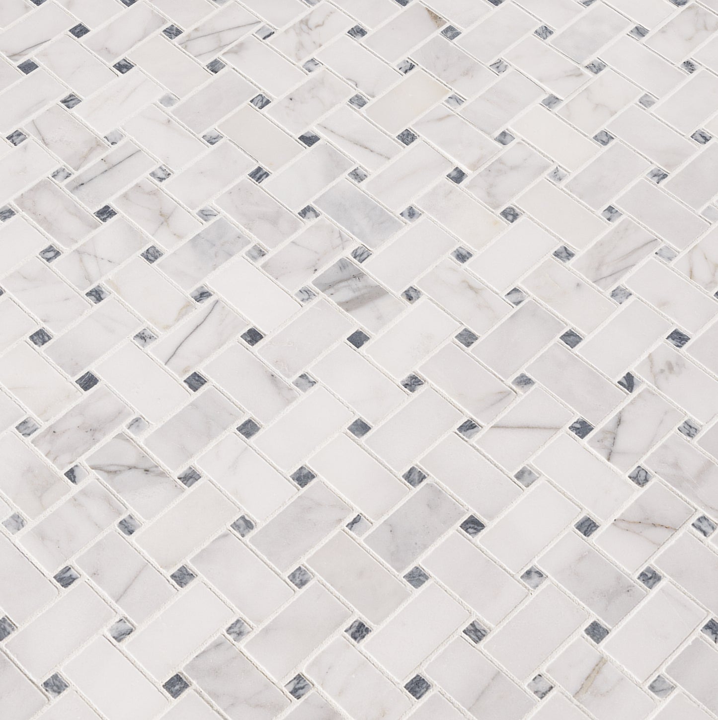 CALACATTA CRESSA BASKETWEAVE MOSAIC
