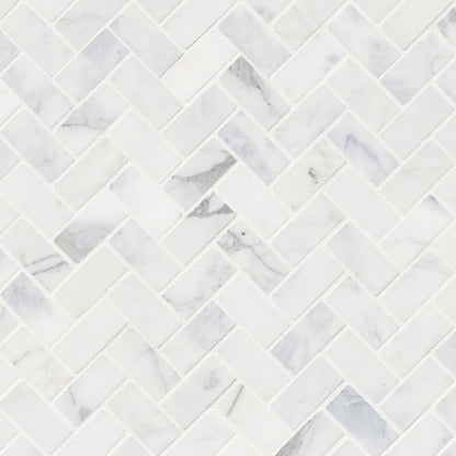 CALACATTA CRESSA HERRINGBONE MOSAIC