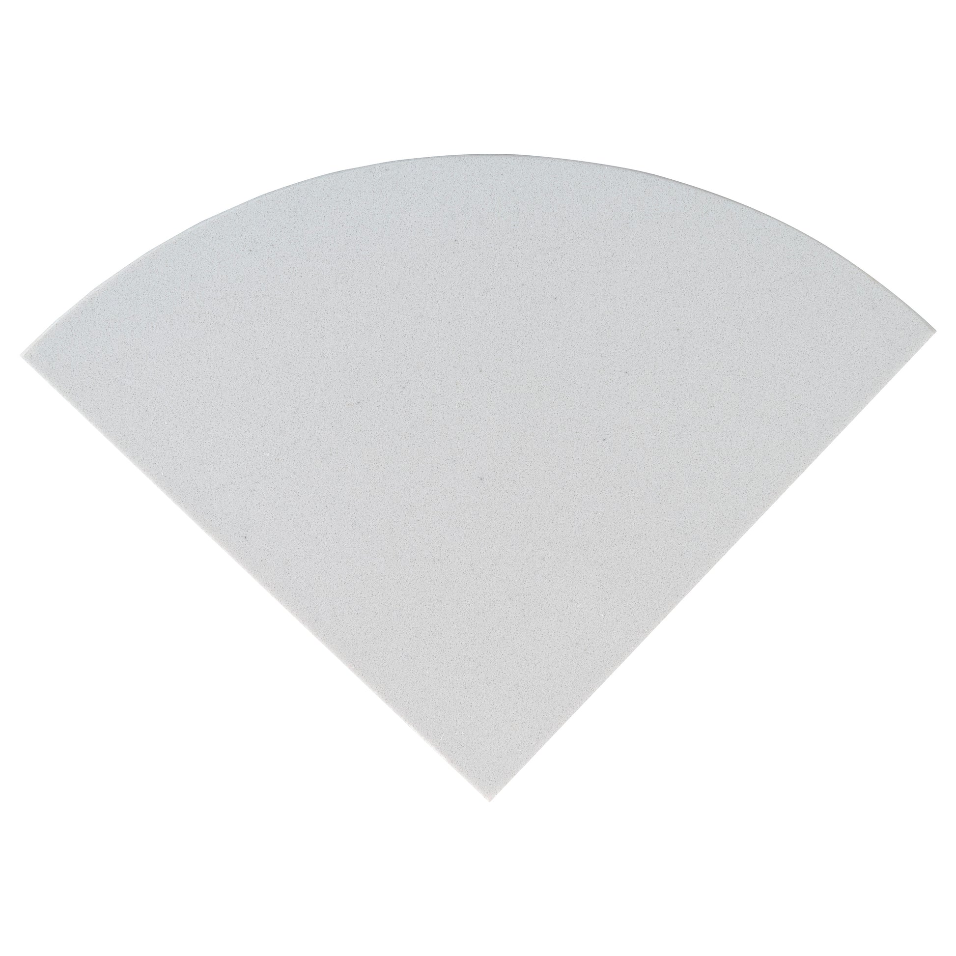 ENGINEERED WHITE RADIUS CORNER SHELF