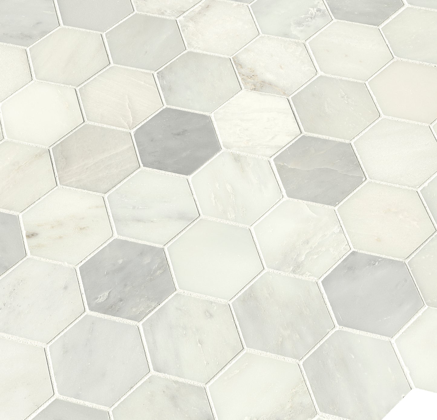GREECIAN WHITE 3 HEXAGON MOSAIC