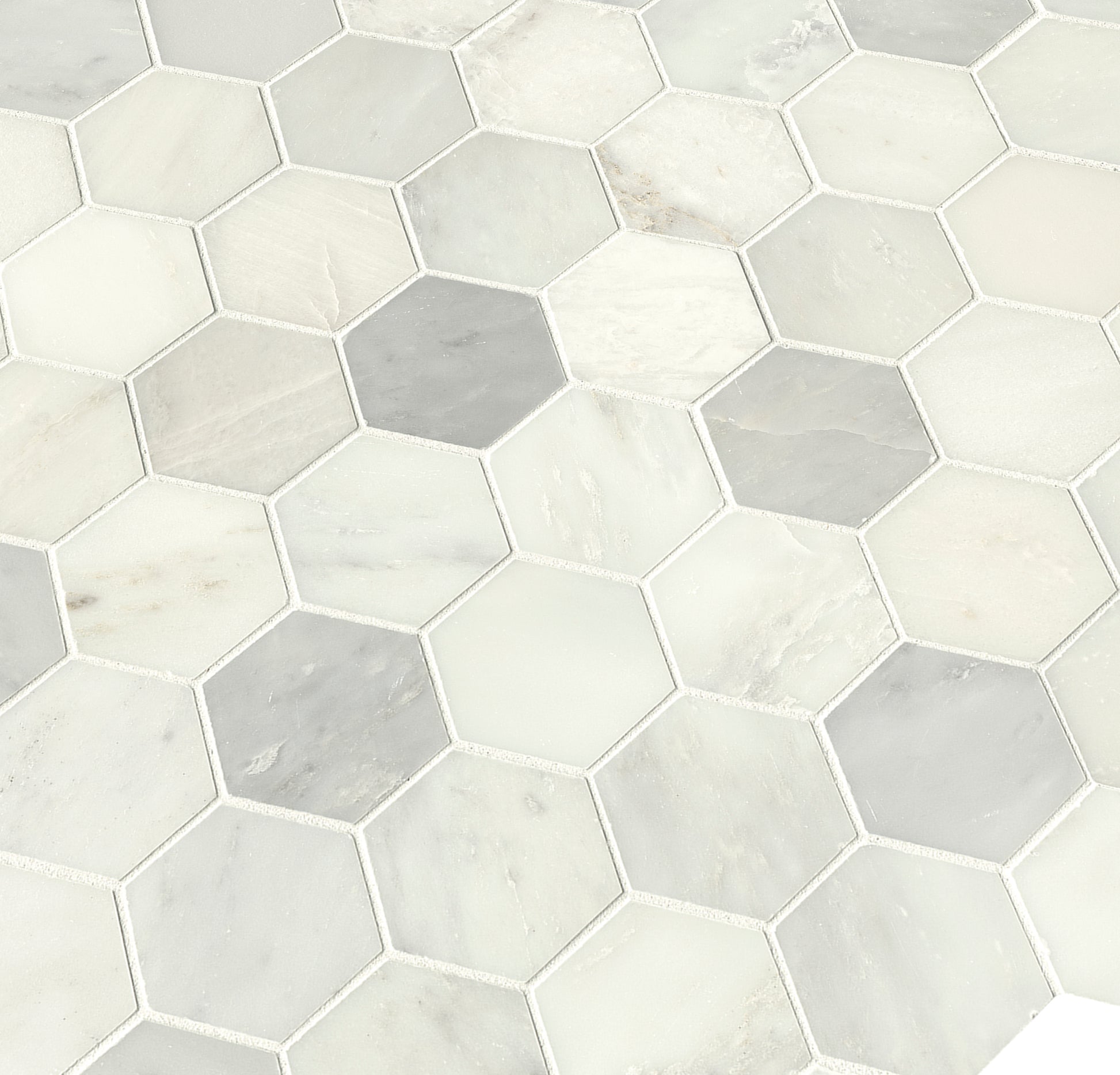GREECIAN WHITE 3 HEXAGON MOSAIC