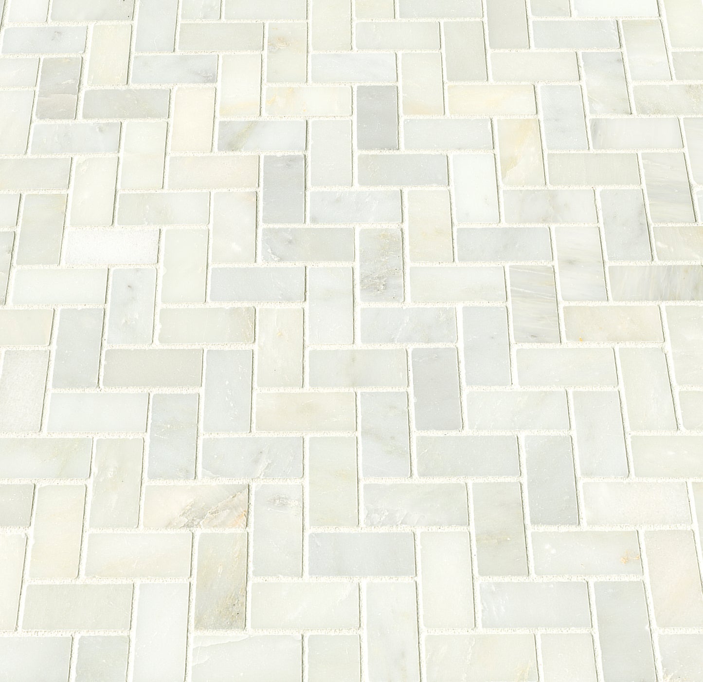 GREECIAN WHITE HERRINGBONE MOSAIC