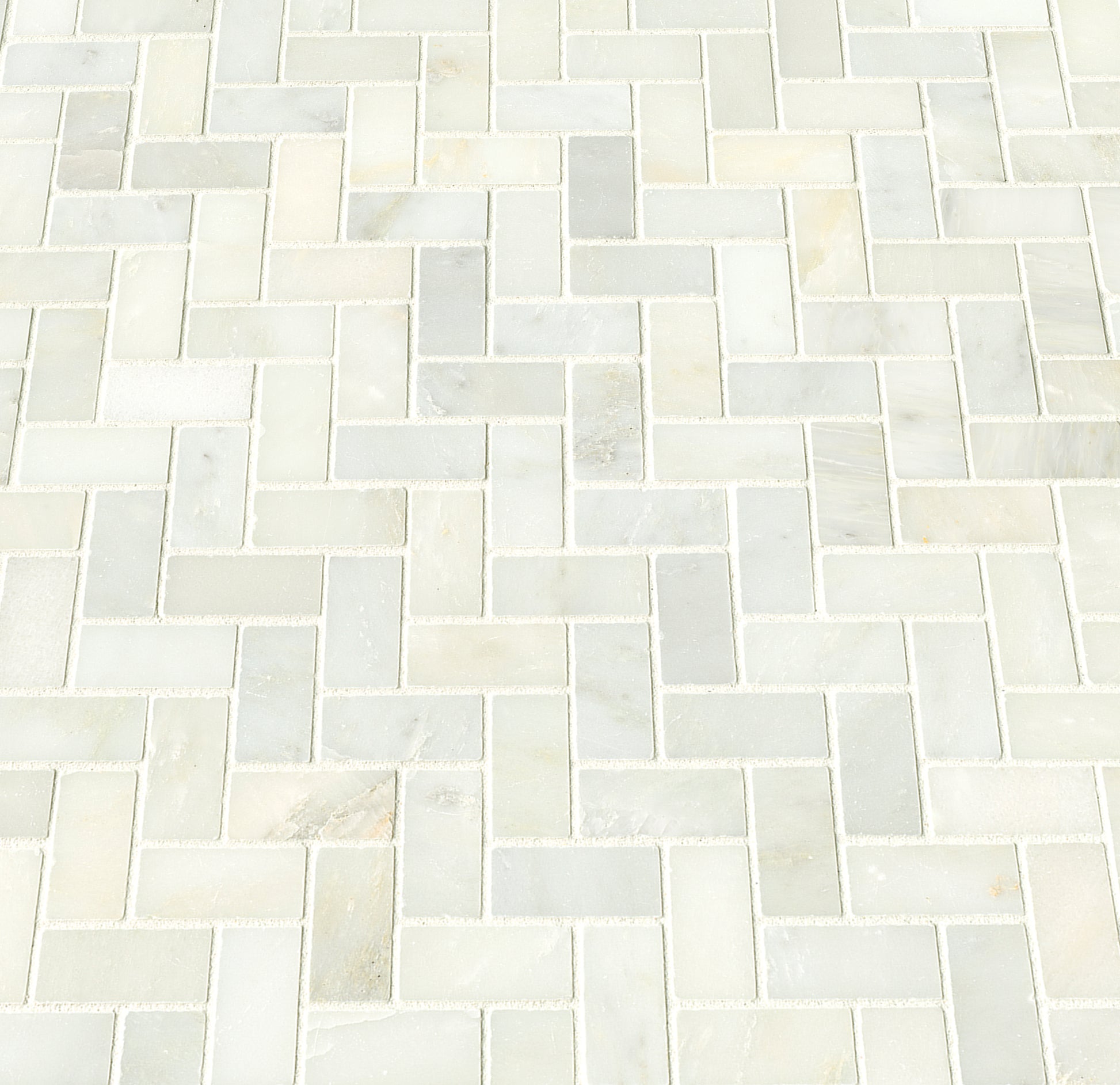 GREECIAN WHITE HERRINGBONE MOSAIC