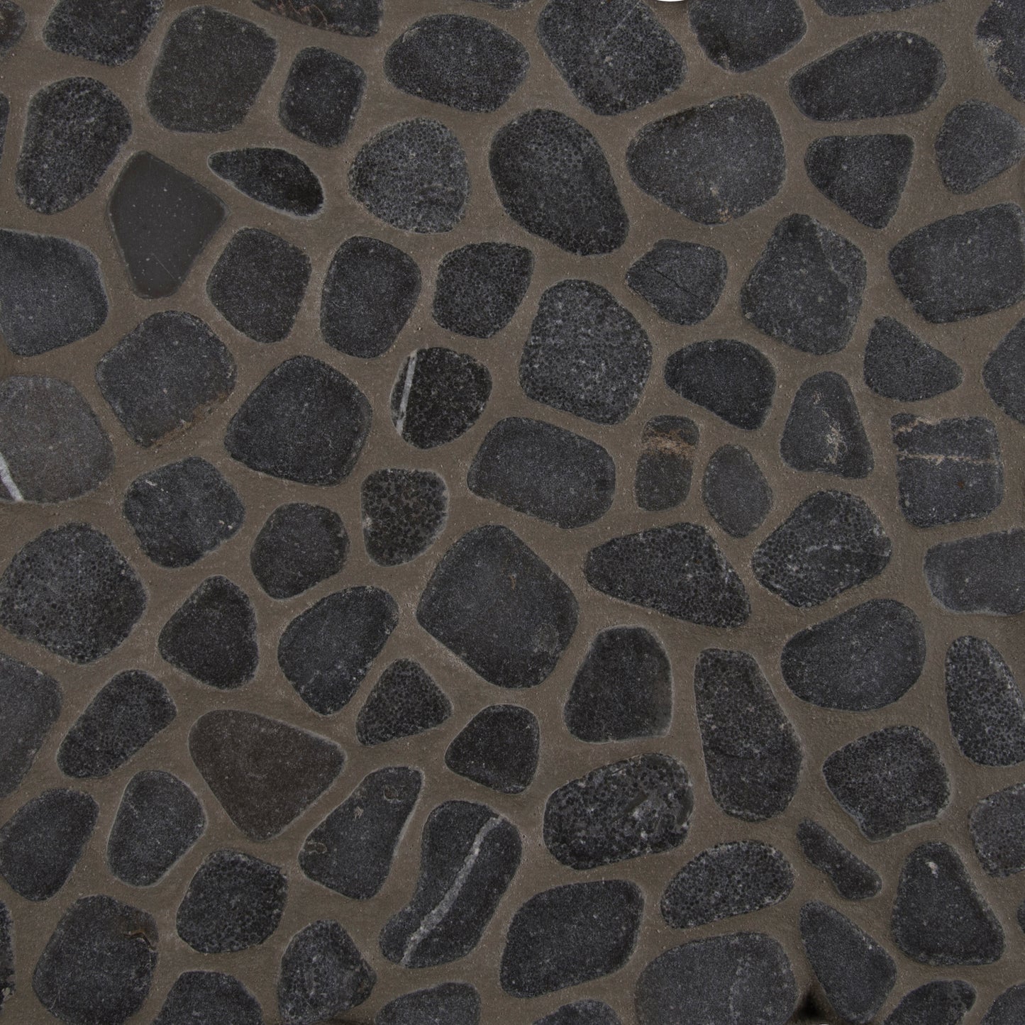 BLACK PEBBLES MESH BACKED