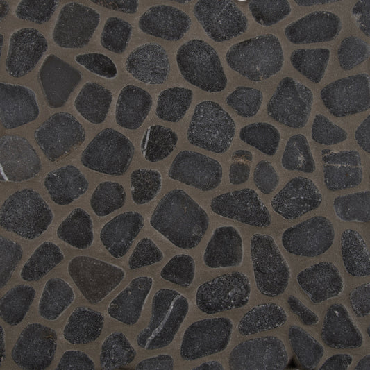 BLACK PEBBLES MESH BACKED