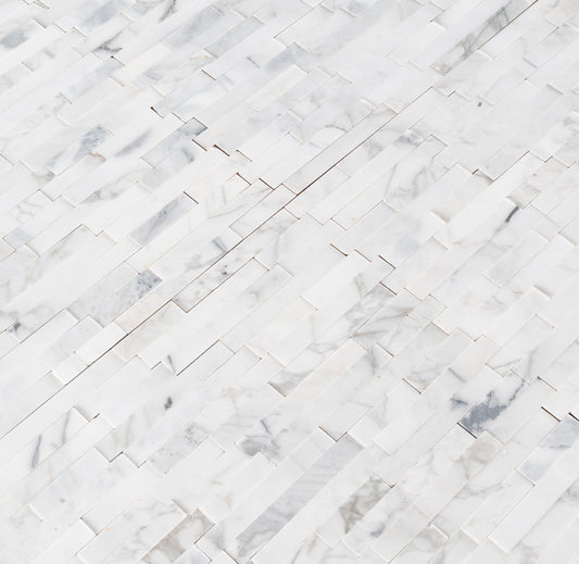 CALACATTA CRESSA INTERLOCKING 3D PEEL&STICK MOSAIC