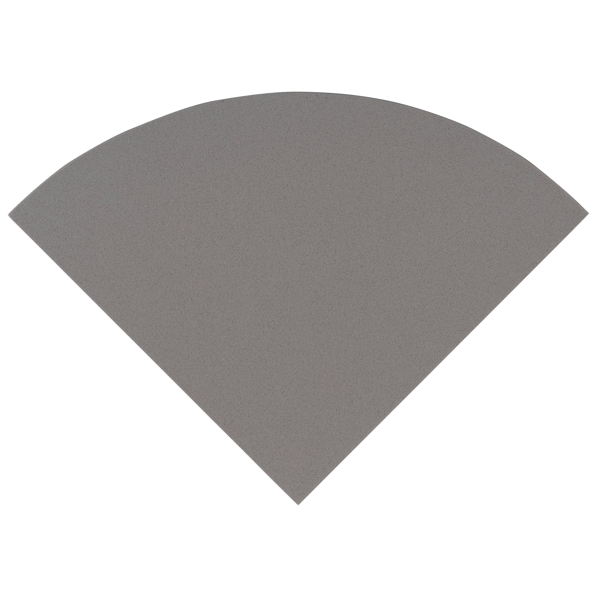 ENGINEERED GRAY MARBLE 18" RADIUS SEAT