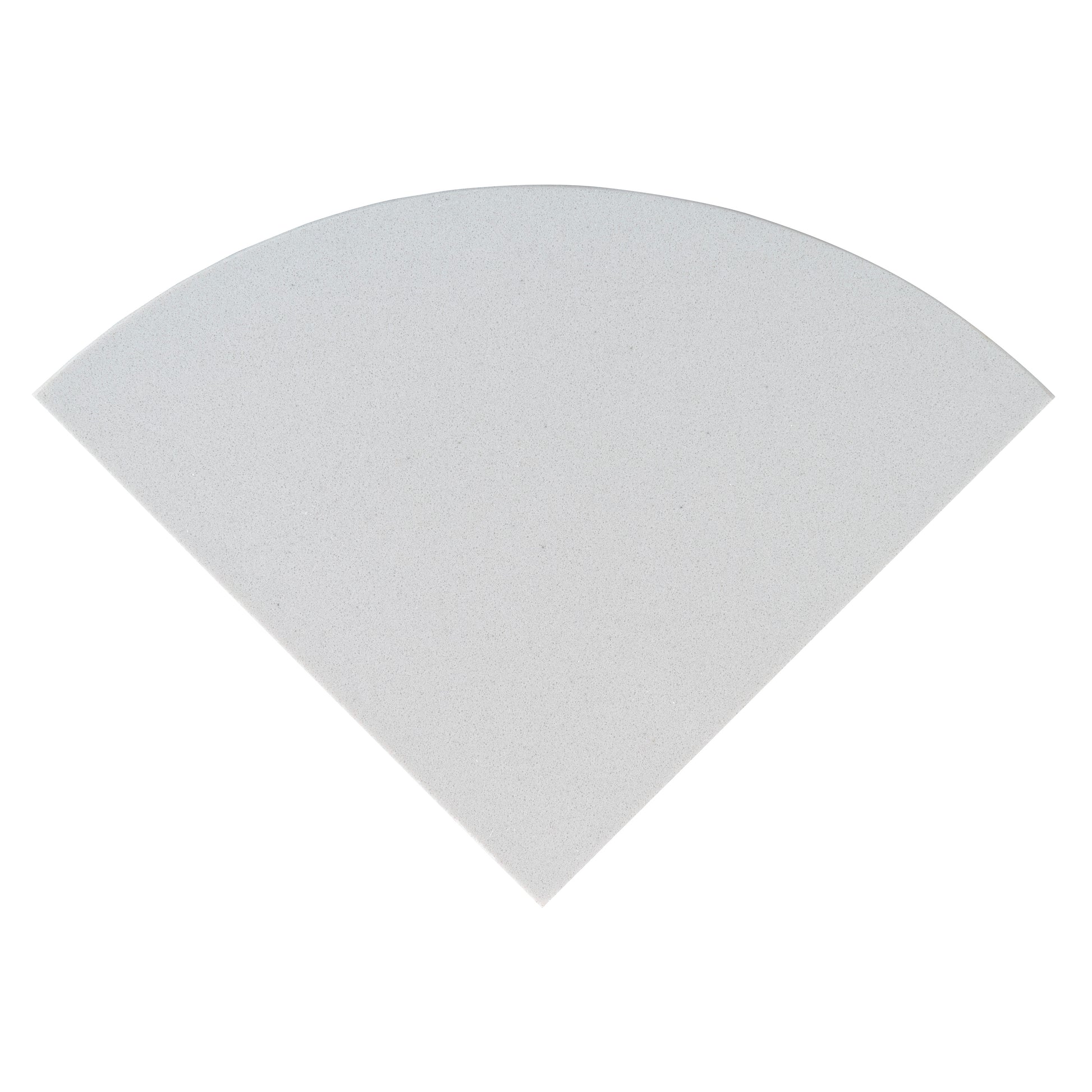 ENGINEERED WHITE MARBLE 18" RADIUS SEAT