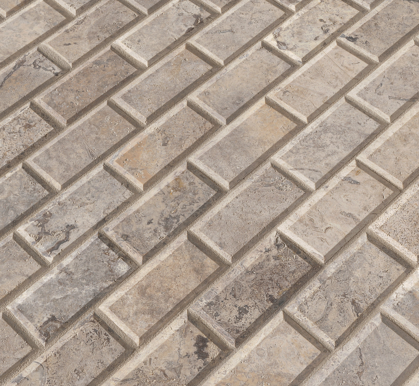 SILVER 2X4 MOSAIC