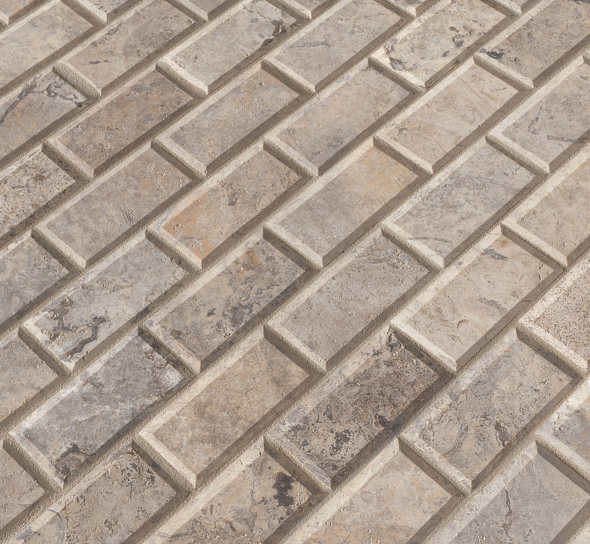 SILVER 2X4 MOSAIC