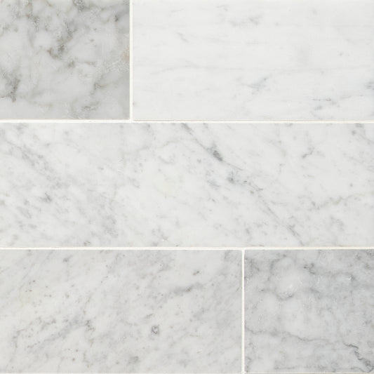 CARRARA WHITE 4X12 HONED
