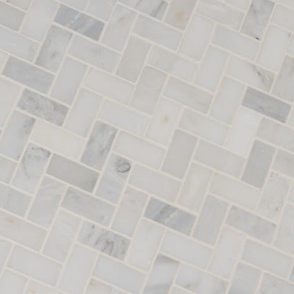 ARABESCATO CARRARA HERRINGBONE MOSAIC