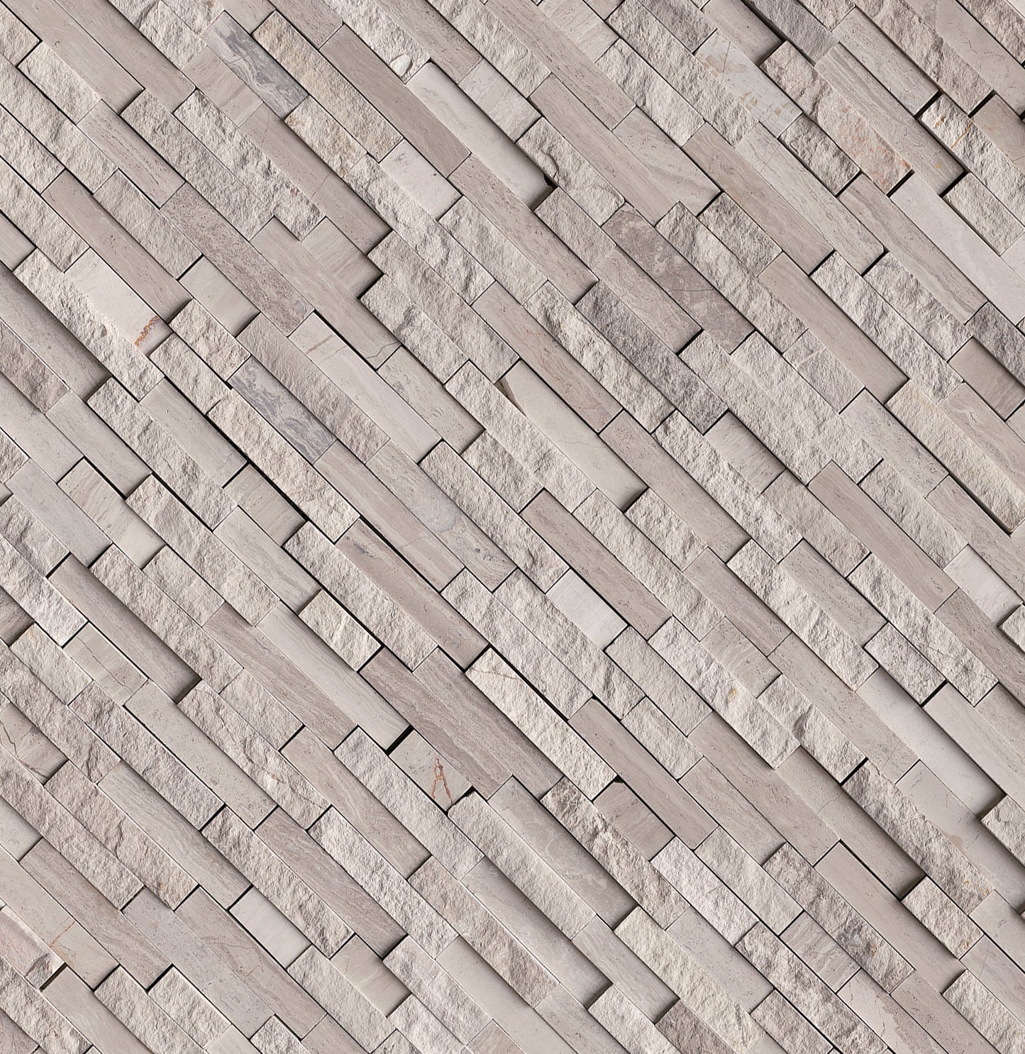 WHITE QUARRY SPLITFACE MOSAIC