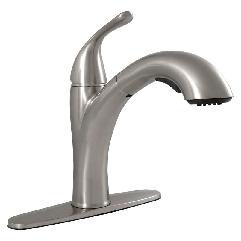 1 Handle Kitchen Faucet 8301-804 Brush Nickel NICKEL-BRUSHED