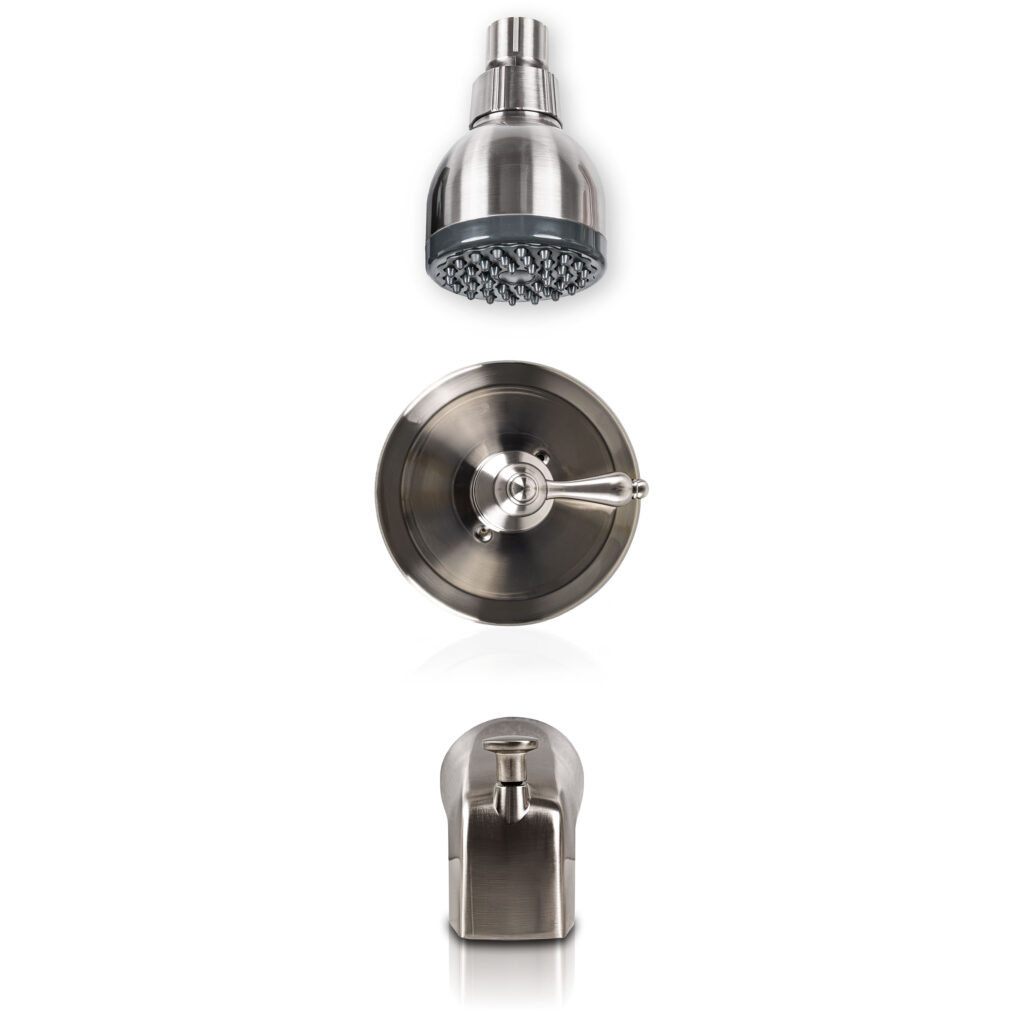 1 Handle Shower/tub Faucet 6104-607 Brush Nickel NICKEL-BRUSHED