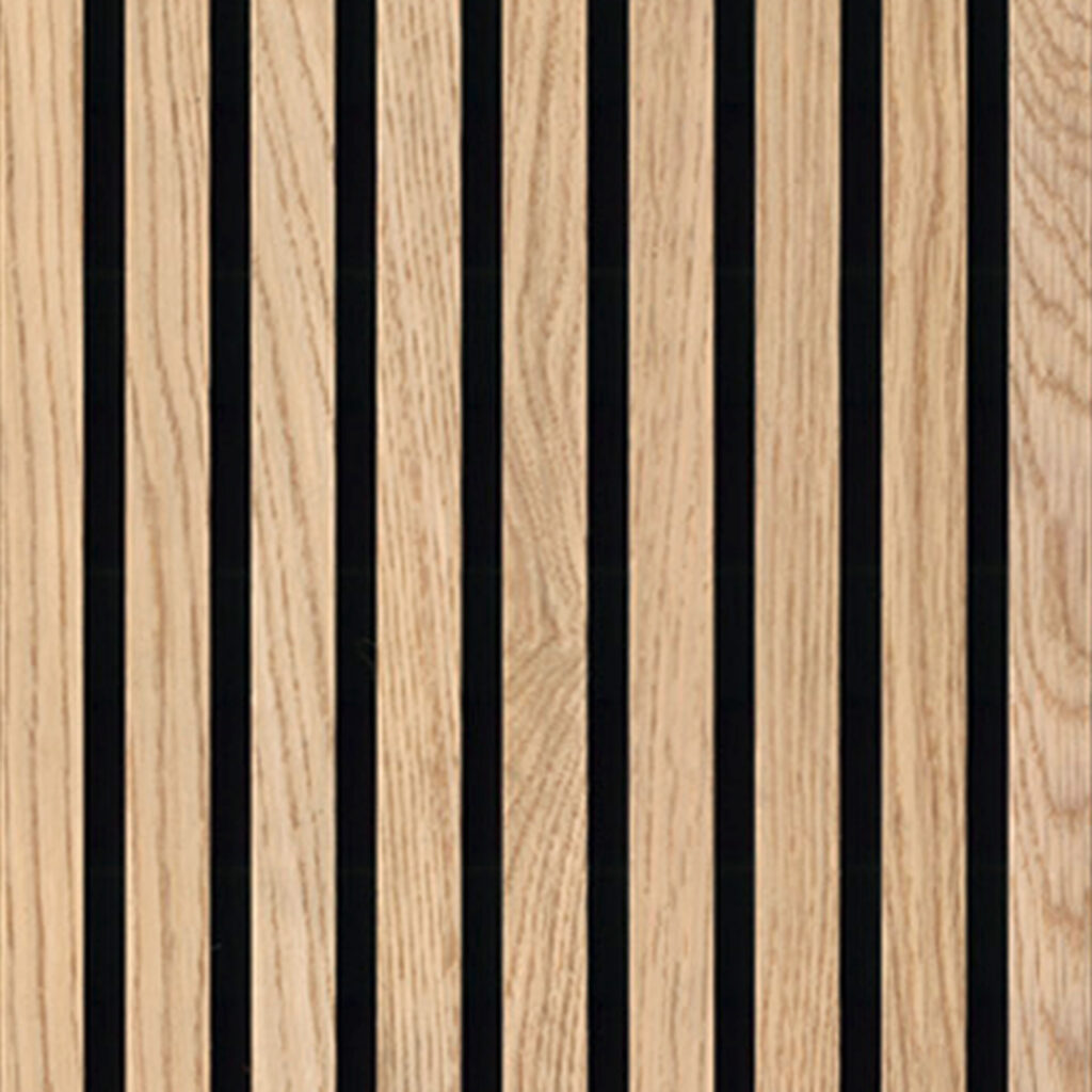 Acoustic Wood Slat Panel Natural