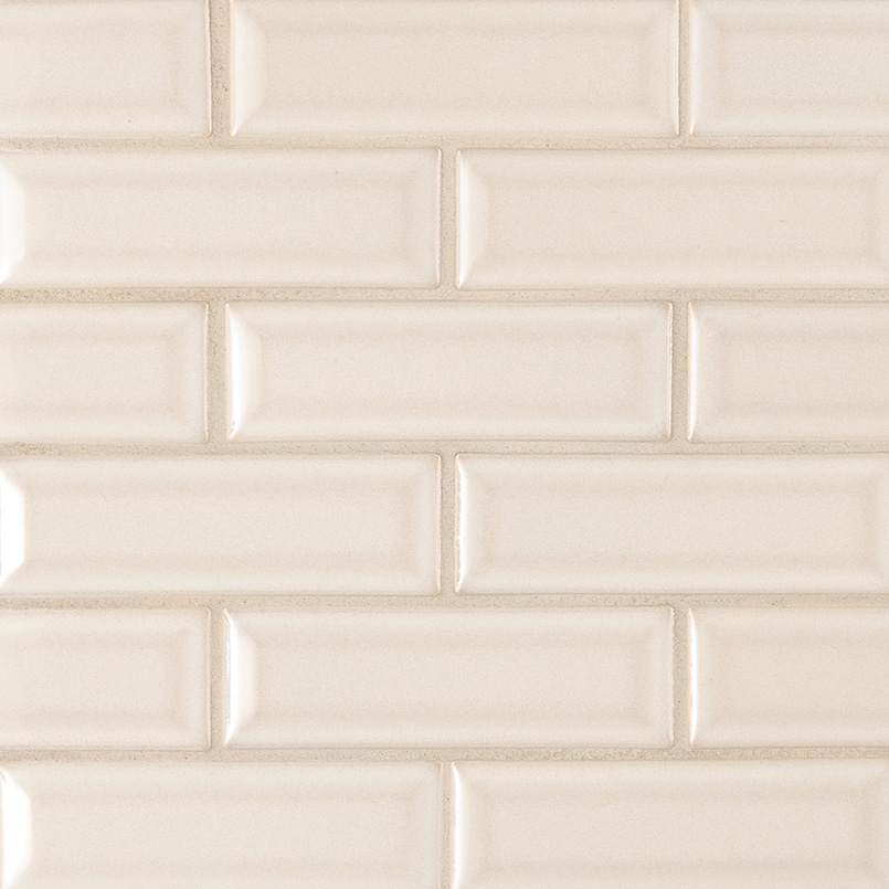 Antique White 2X6 Beveled GLOSSY