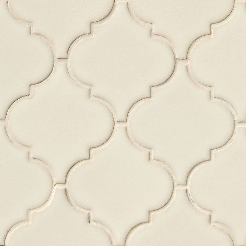 Antique White Arabesque PATTERN GLOSSY