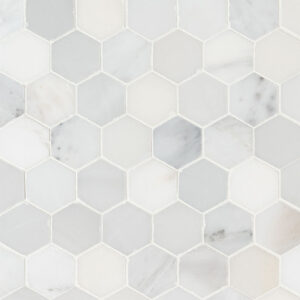Arabescato Carrara 2" Hexagon Honed PATTERN