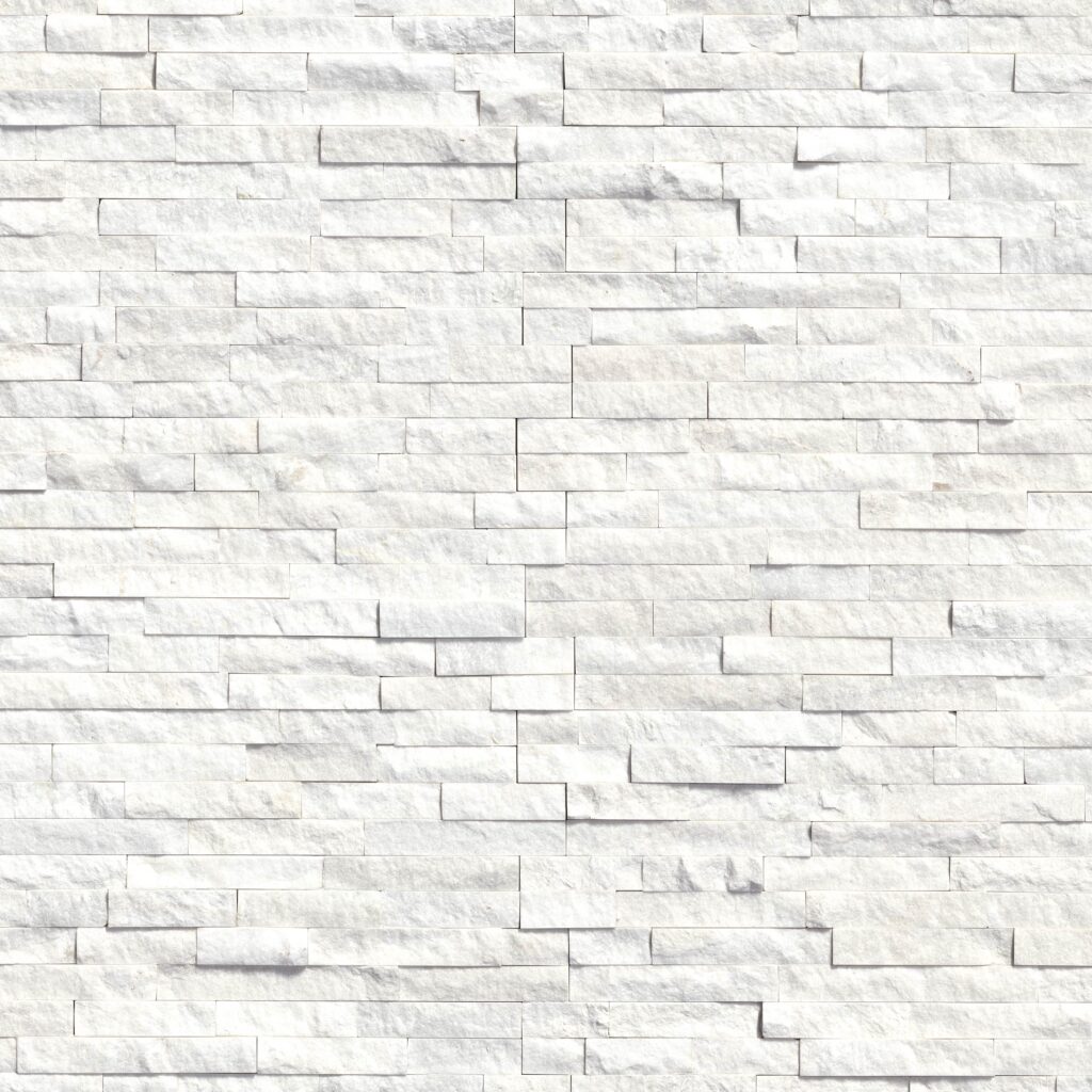 Arctic White Ledger Corner 6x18 SPLITFACE