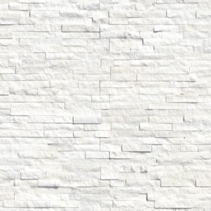 Arctic White Ledger Corner 6x18 SPLITFACE