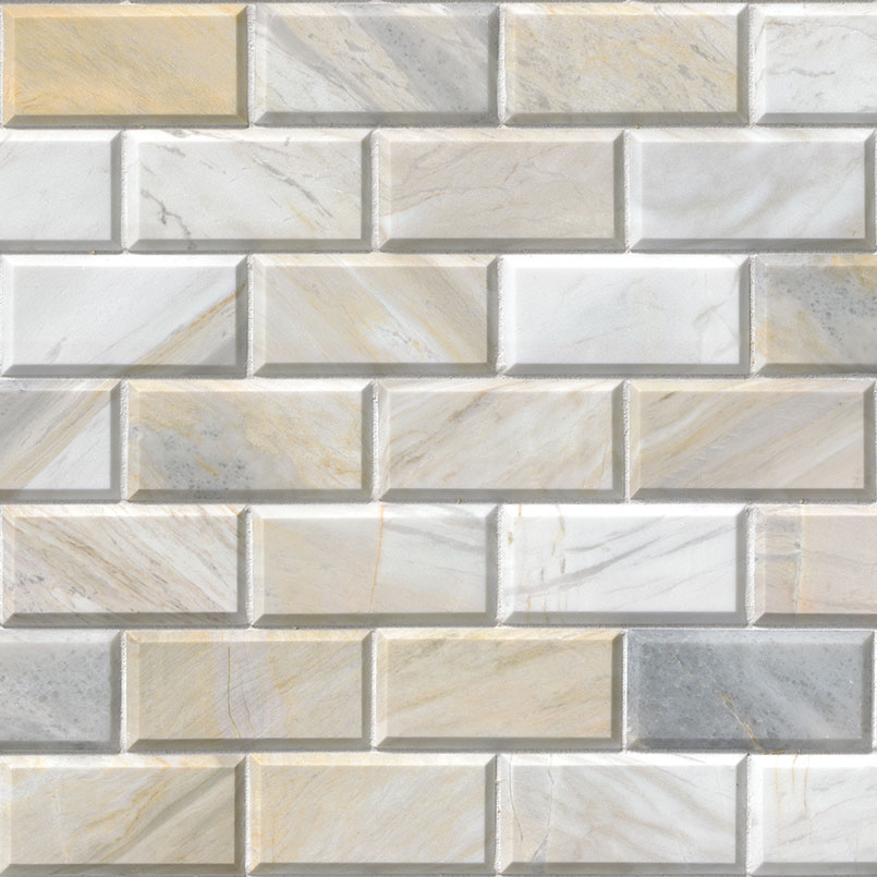 Athena Gold 2X4 Honed And Beveled