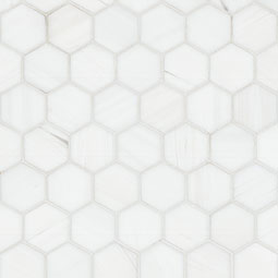 Bianco Dolomite Hexagon Mosaic POLISHED