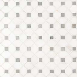 Bianco Dolomite Dotty Mosaic POLISHED