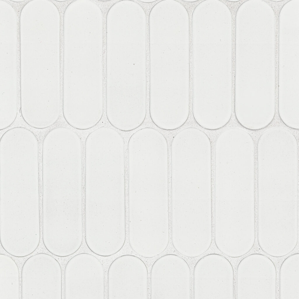 Bianco Glossy Ellipse 6MM Polished