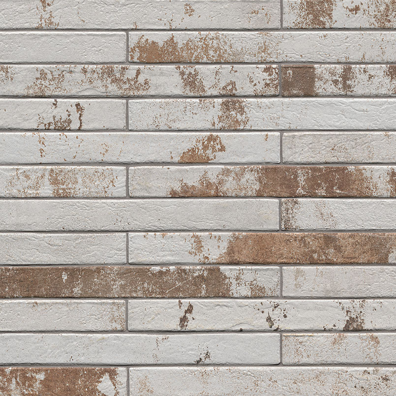 Brickstone Rustique White Brick 2X18 Matte