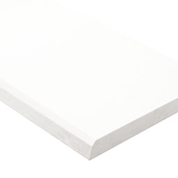 Bright White 4x36 Double Beveled Polished Threshold