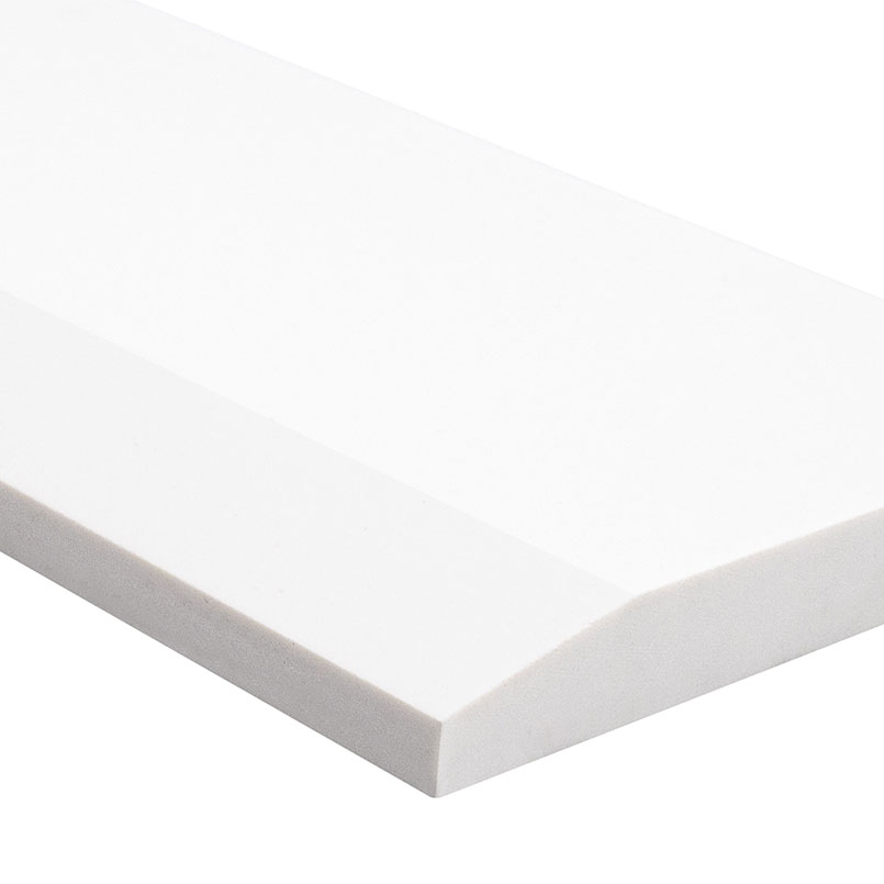 Bright White 5x30 Single Hollywood Polished Threshold - Image 2