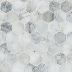 Calacatta Cressa Hex Mosaic PATTERN HONED