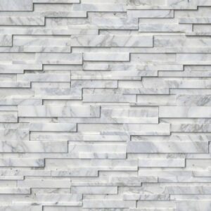 Calacatta Cressa 3D Ledger Corner 6x18 HONED