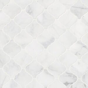 Calacatta Cressa Arabesque Mosaic PATTERN HONED