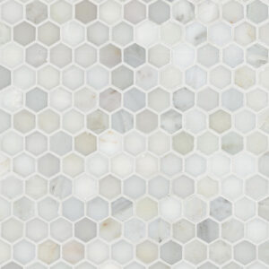 Calacatta Gold 1" Hexagon Mosaic 1 HEX POLISHED