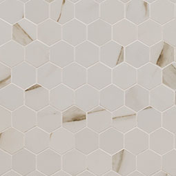 Pietra Calacatta 2X2 Hexagon Mosaic MATTE