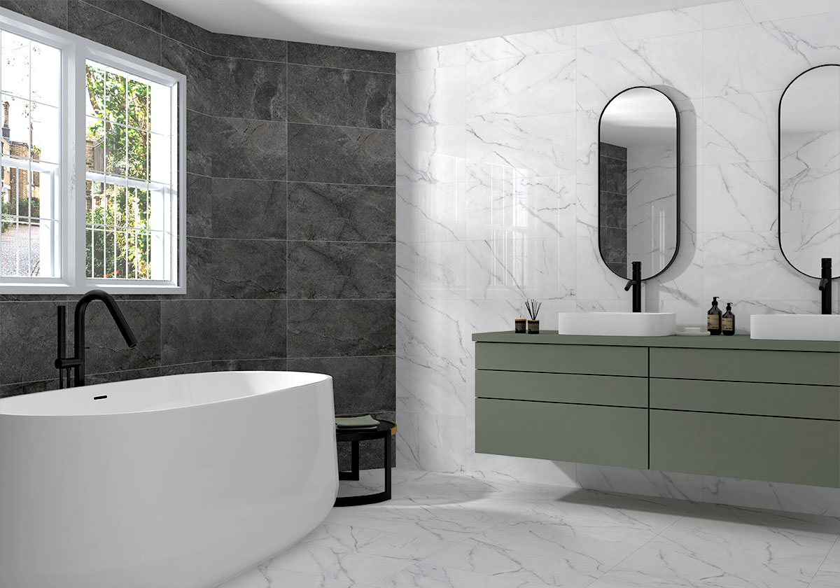 Kaya Calacatta Venato 3X24 Bullnose Matte - Image 2