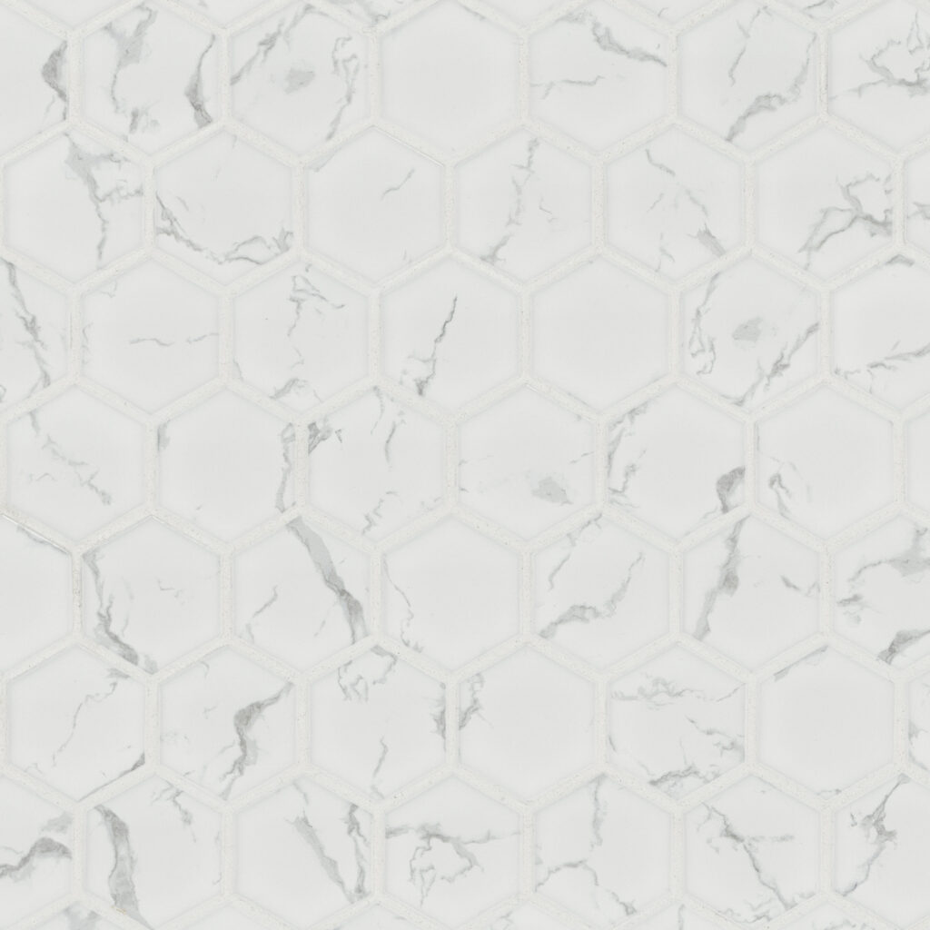 Carrara Matte 2" Hexagon