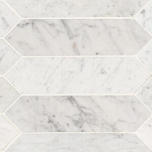 Carrara White 3X12 Picket Honed