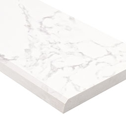Carrara White 6X73X0.62 Singl B Pol-eng 5x30 POLISHED