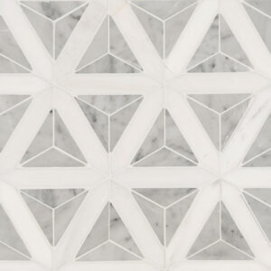 Carrara White Faceted Polished PATTERN
