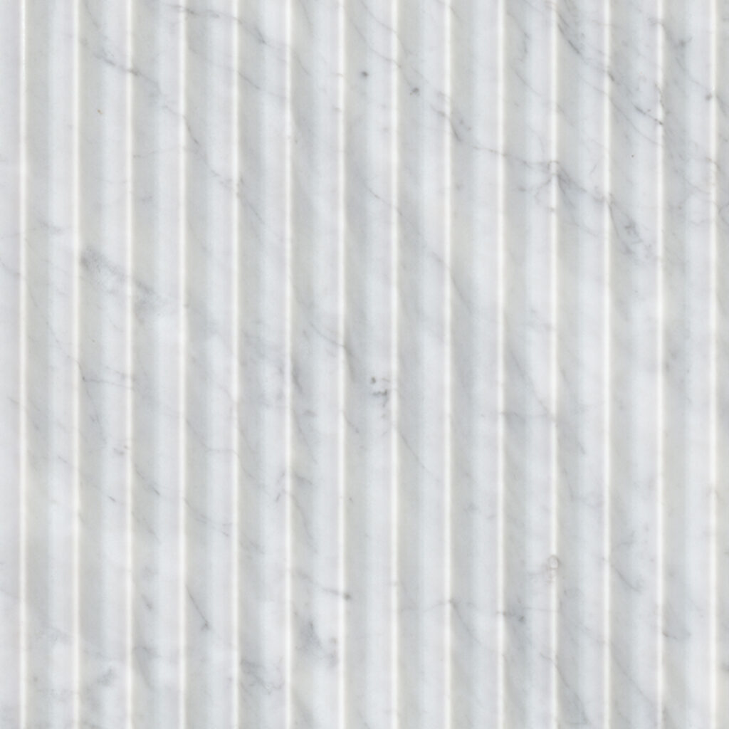 Carrara White Valentino Fluto 12X24 Hon HONED
