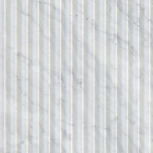 Carrara White Valentino Fluto 12X24 Hon HONED